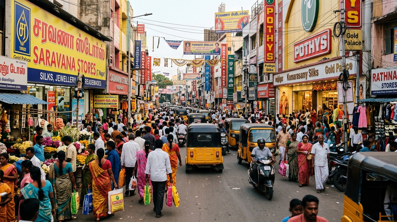 🗓️ Day 4 – Shopping + Modern Chennai