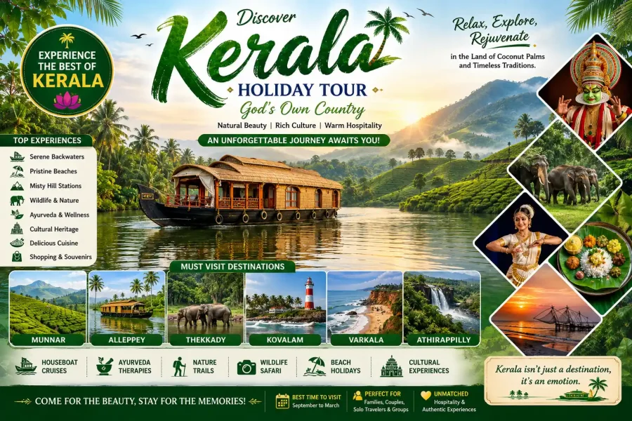 Kerala Holiday & Education Tour in India